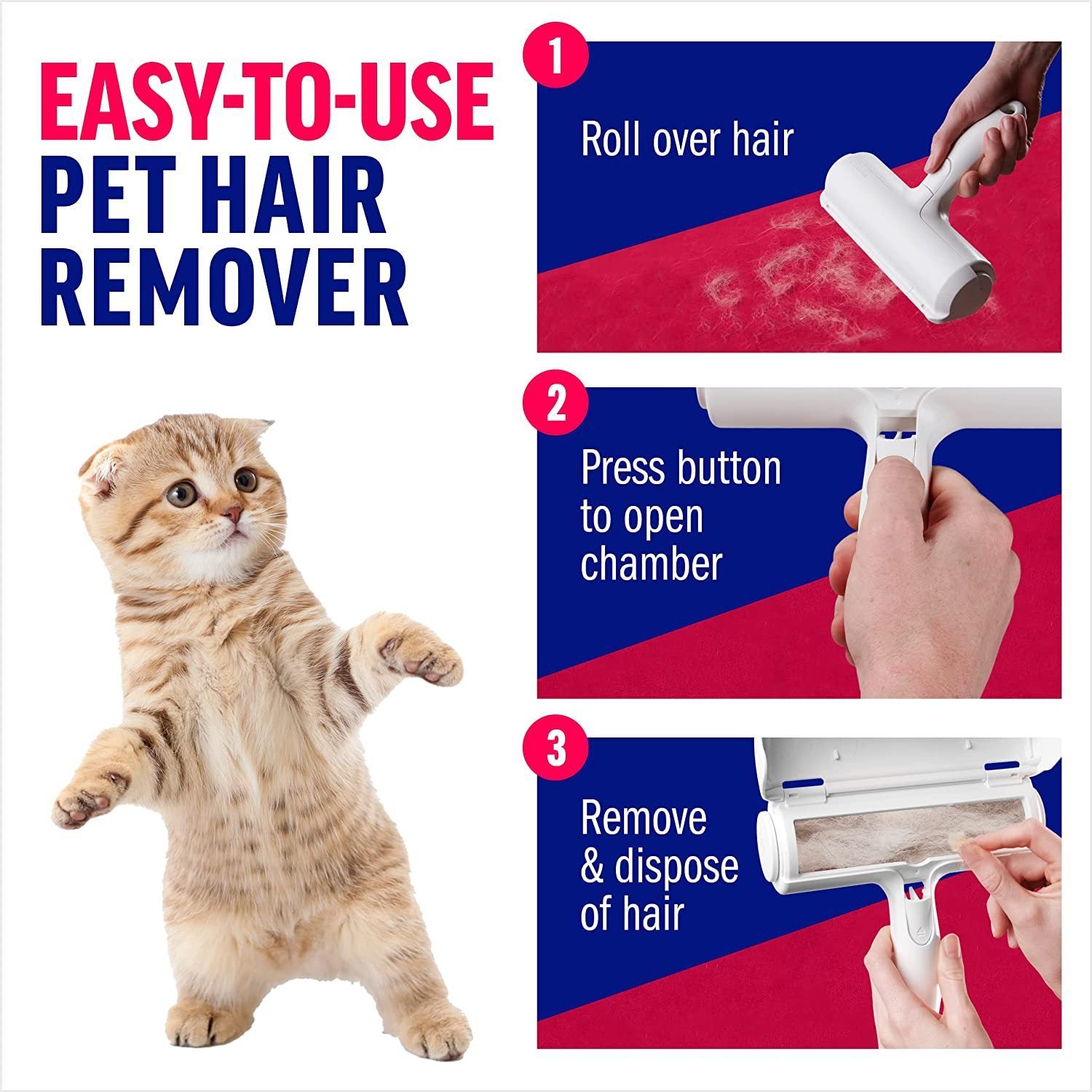 No More Pet Hair – Roll, Clean, and Smile