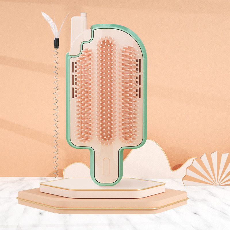 Purrfect Popsicle Cat Brush – Fun Self-Grooming Corner Toy!