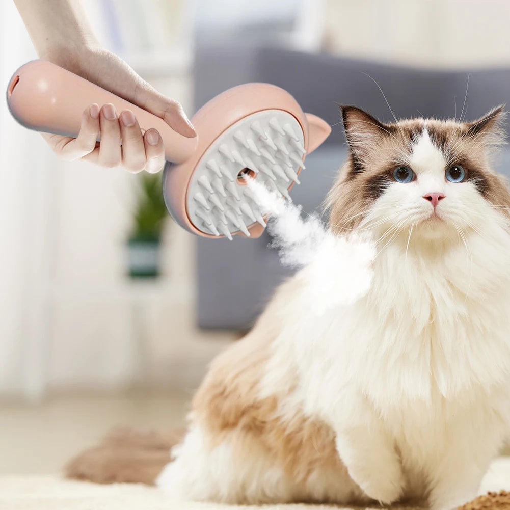 Fluffy Friend Brush – Rechargeable Mist Grooming Made Easy