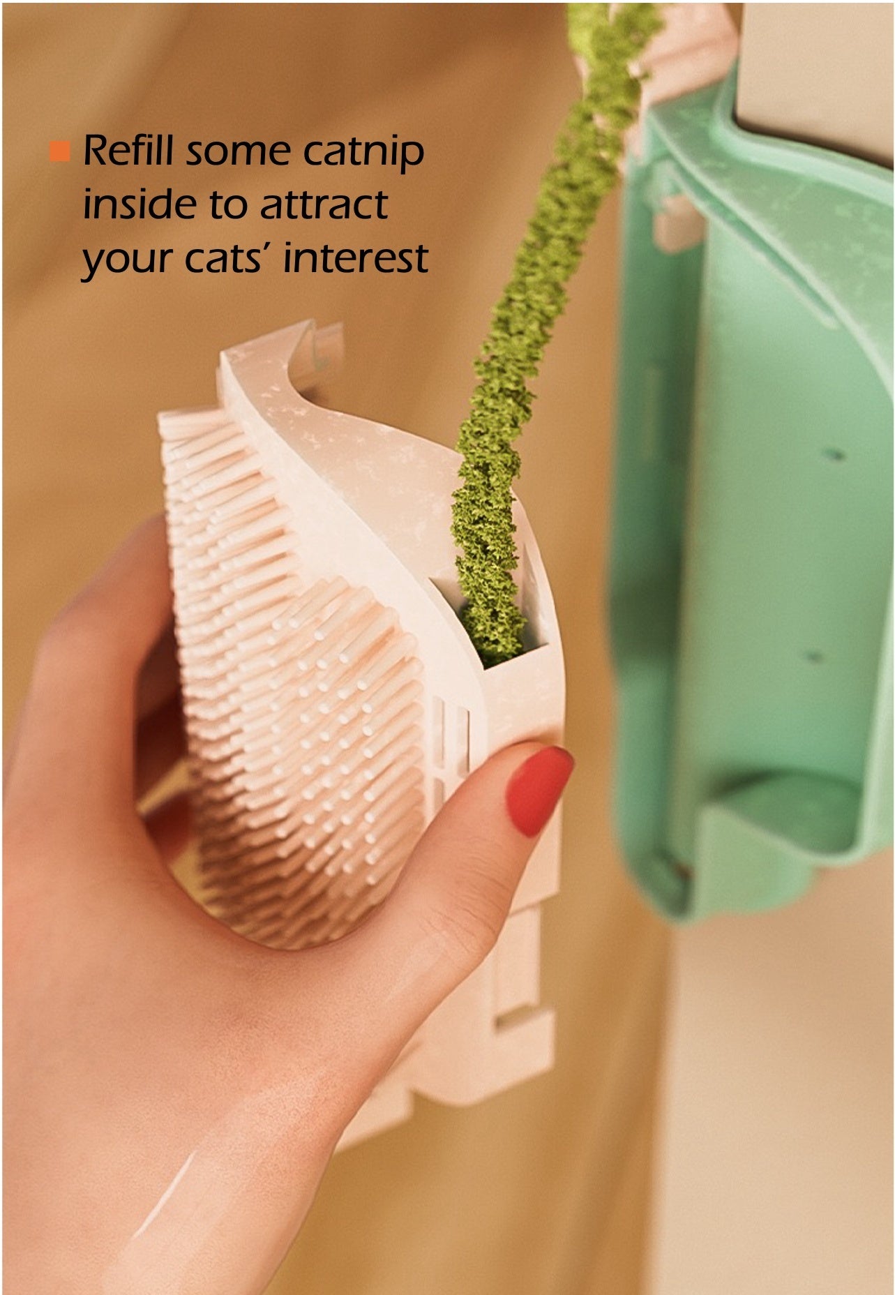 Purrfect Popsicle Cat Brush – Fun Self-Grooming Corner Toy!