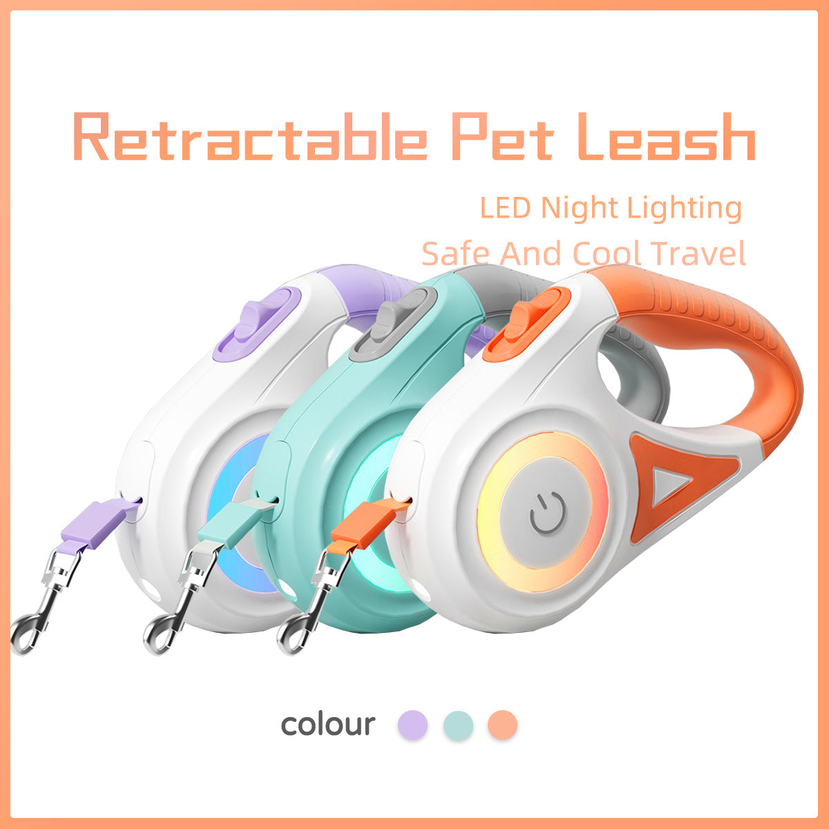 Smart Retractable Dog Leash