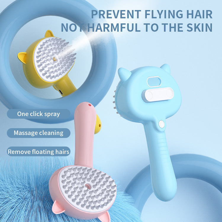 Fluffy Friend Brush – Rechargeable Mist Grooming Made Easy
